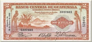 Denominación: 2 Quetzales.